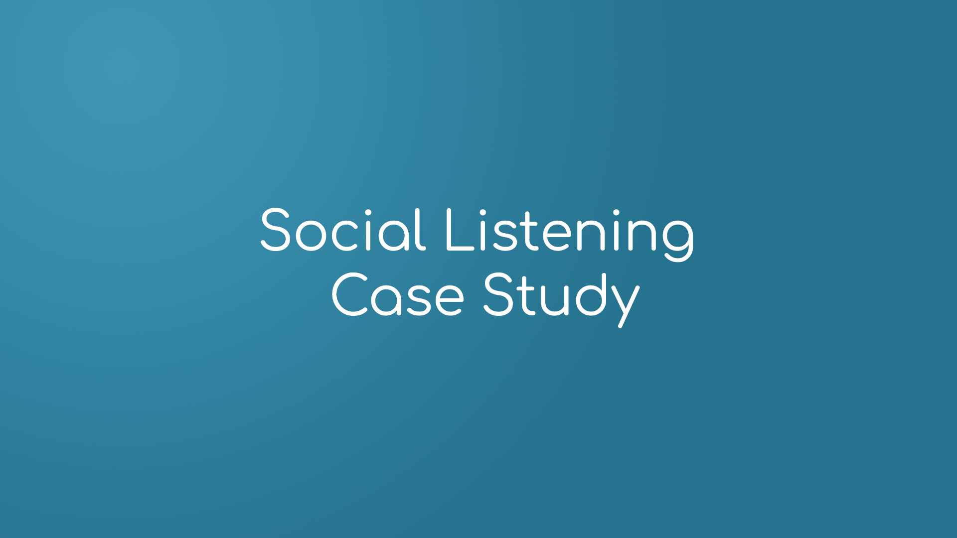social listening case study
